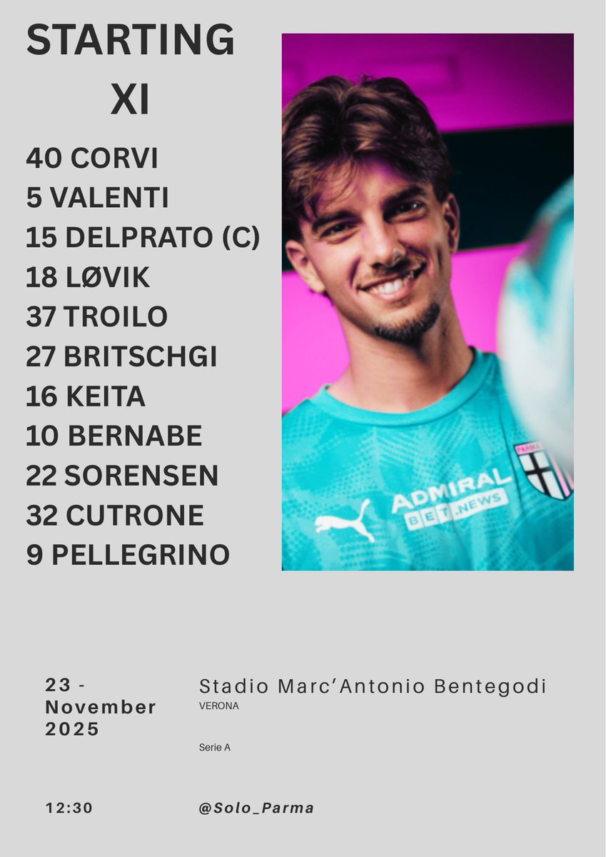 Solo Parma (@solo_parma) on Twitter photo 