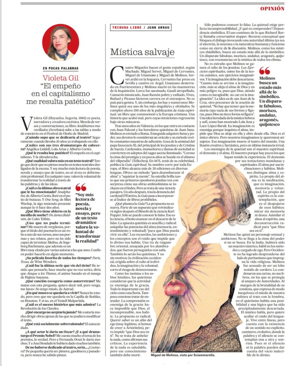 Juan__Arnau's tweet photo. La mística salvaje. Cuando sufíes, alumbrados, quietistas y misticos revivieron en la España de los Siglos de Oro el nirvikalpa samadhi.
@elpais_america 
@babelia_elpais
@G_Gutenberg https://t.co/VR0pJzHiwU