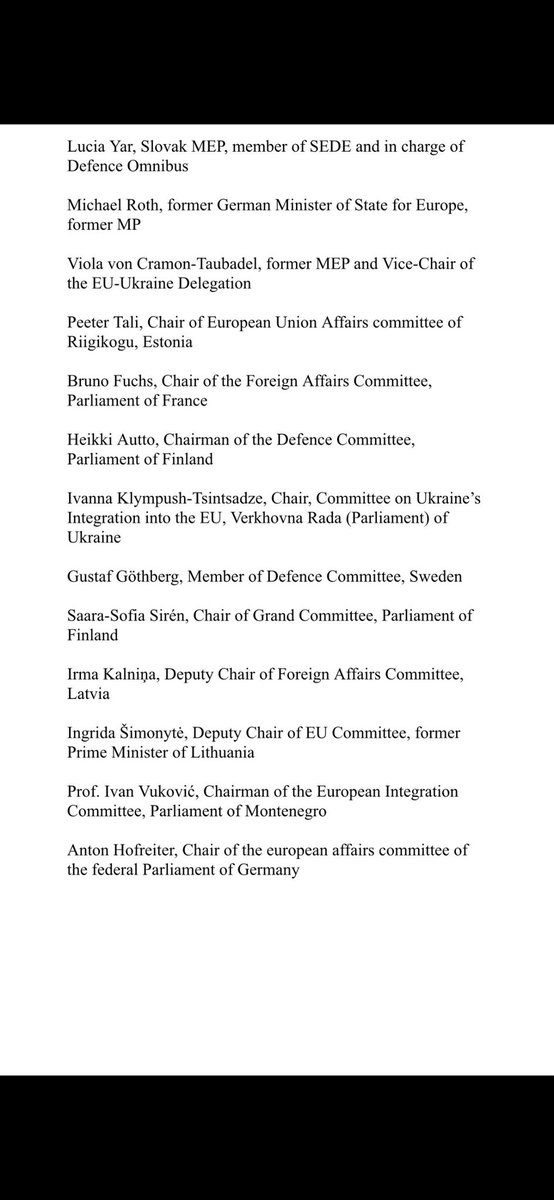 Our #United4Ukeaine letter to <a href="/POTUS/">President Donald J. Trump</a> Please share it w/media &amp;all friends of freedom <a href="/SecRubio/">Secretary Marco Rubio</a> <a href="/generalkellogg/">Keith Kellogg</a> <a href="/MiRo_SPD/">Michael Roth 🇪🇺🇺🇦🇮🇱🇬🇪</a> <a href="/LKasciunas/">Laurynas Kasčiūnas</a> <a href="/ChairOlek/">Олександр Мережко</a> <a href="/markomihkelson/">Marko Mihkelson 🇪🇪🇺🇦</a>  <a href="/heikkiautto/">Heikki Autto | Kokoomus | Lappi</a> <a href="/BrianFitzUSA/">Brian Fitzpatrick 🇺🇸</a> <a href="/LindseyGrahamSC/">Lindsey Graham</a> <a href="/MarioDB/">Mario Díaz-Balart</a> <a href="/RepDonBacon/">Rep. Don Bacon 🇺🇸✈️🏍️⭐️🎖️</a> <a href="/UkrCongComAm/">UCCA</a> <a href="/UWCongress/">Ukrainian World Congress 🇺🇦</a> <a href="/IKlynpush/">Ivanna Klympush</a> <a href="/BudrysKestutis/">Kęstutis Budrys</a>