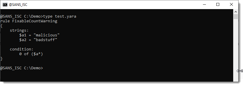 sans_isc's tweet image. YARA-X 1.10.0 Release: Fix Warnings isc.sans.edu/diary/32514