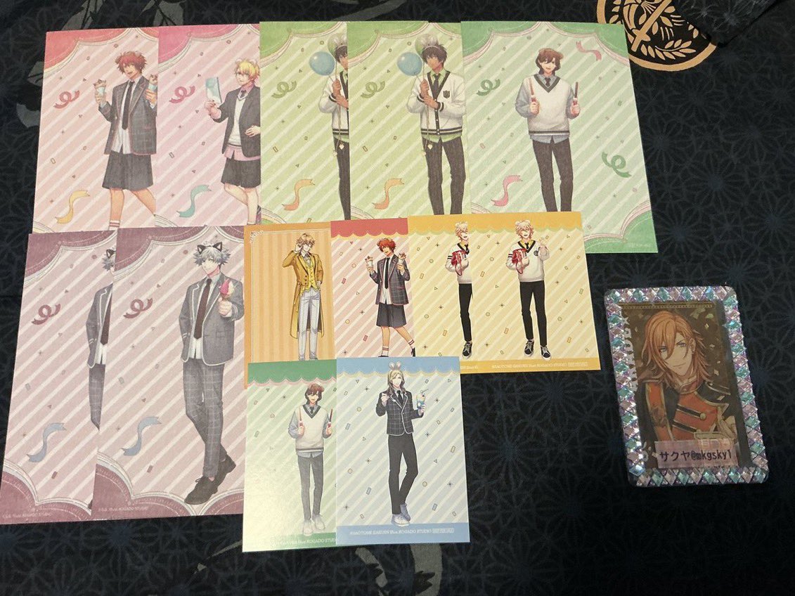 交換・譲渡】うたプリ BGS 譲)①購入特典 音也 翔 セシル2 嶺二 蘭丸2