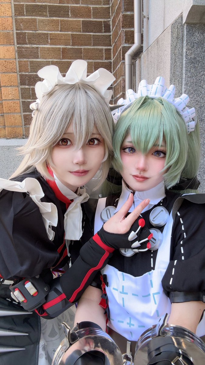 念願ヴィクトリア家政併せでした🫖
美人リナさんと🫶
 #コスフェス金沢