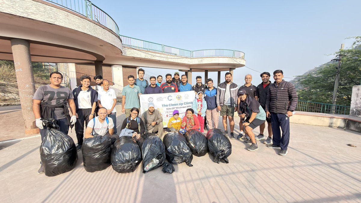 Ajmer_MCorp's tweet photo. Municipal Corporation Ajmer

"The Clean Up Climb"
Date: 23rd November 2025
Time: 5:45 AM
Meeting Point: -Sanjhi Chhat, Pushkar Ghati
(Let's make every step count - for the mountains, for the trails, and for a cleaner tomorrow.)
@MoHUA_India
@RoopaMishra77
@PIBIndia https://t.co/iU7Papqm26