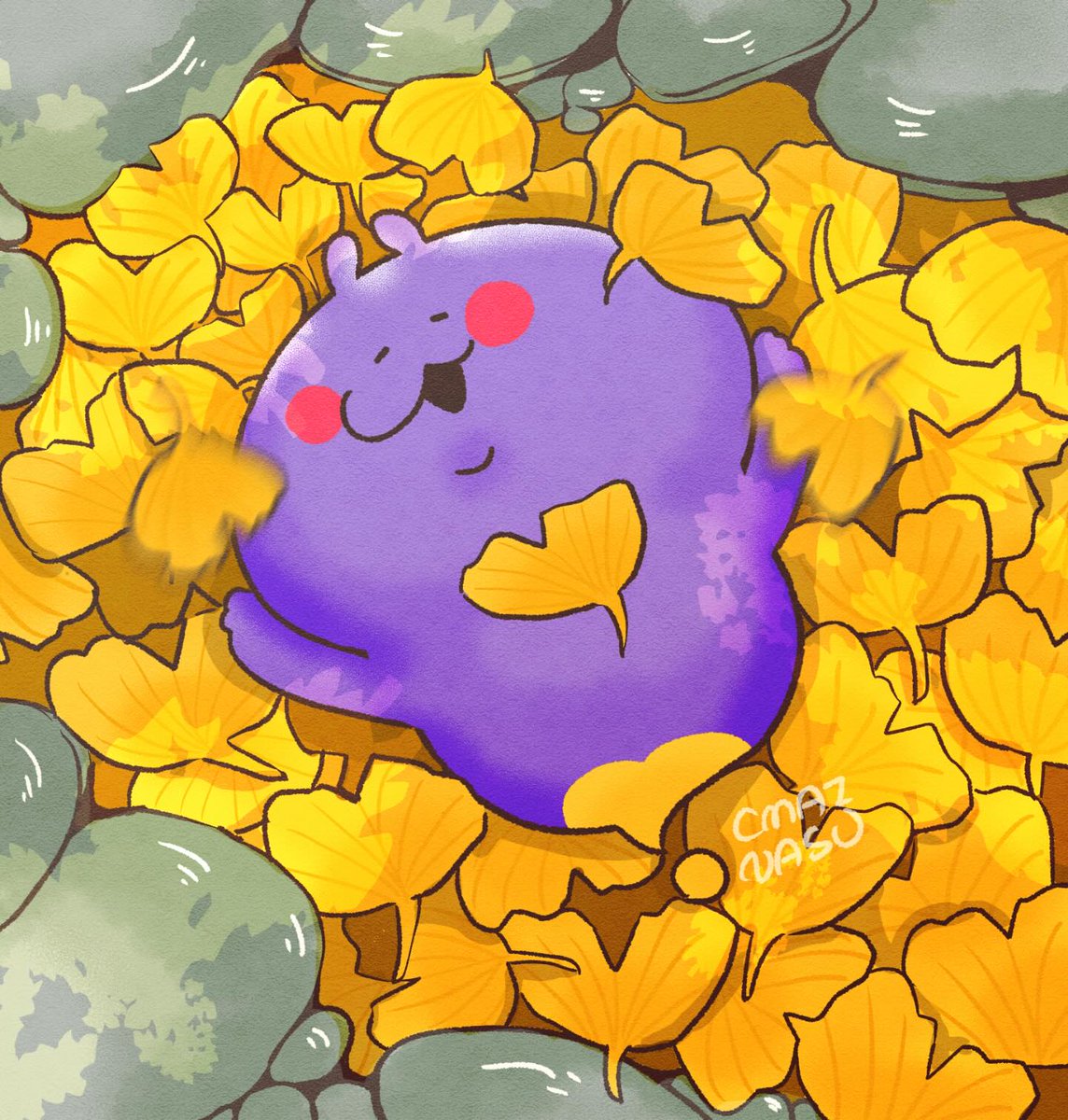 餃子と銀杏💛🧡