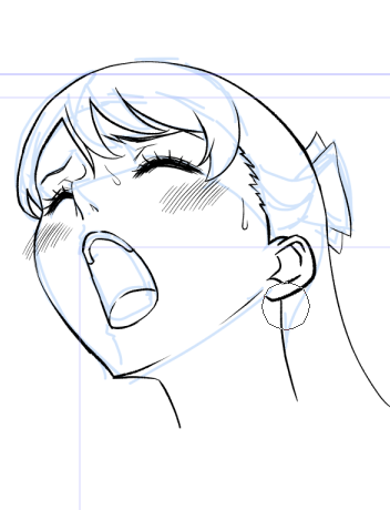 先ほどのネーム下書き → ペン入れです 