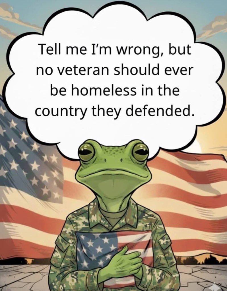 It’s sickening that we still have homeless Veterans in this country.