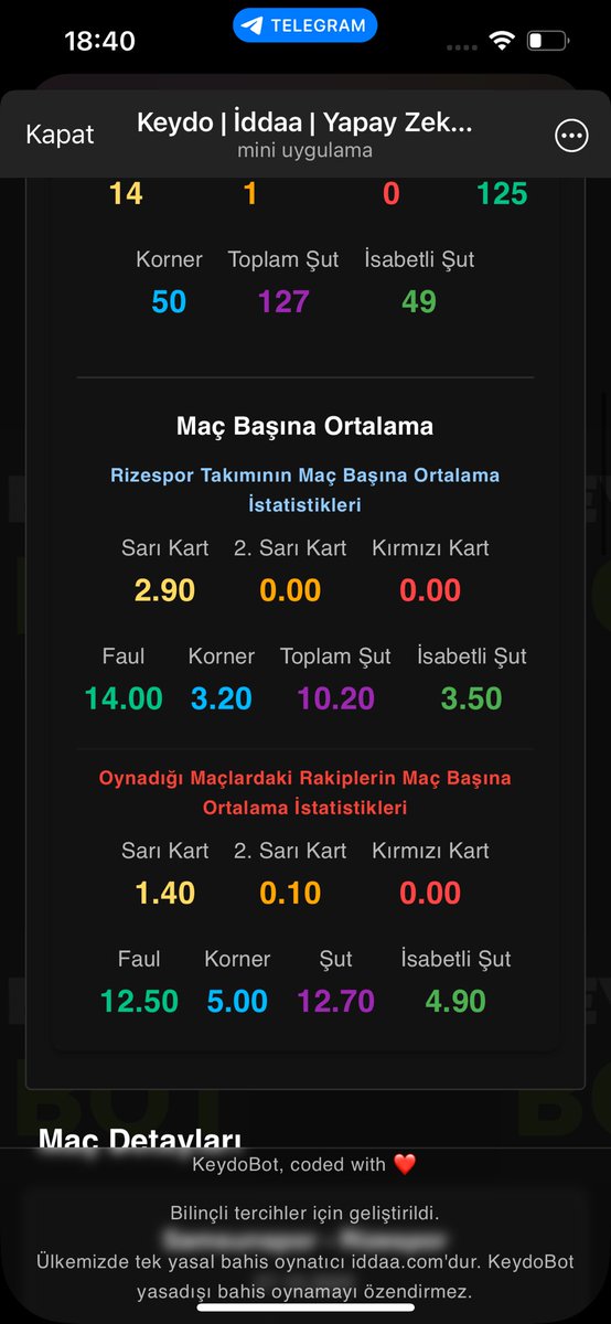 KeydoBot's tweet image. Fenerbahçe Süper Lig’te ortalama 14.70 şut çekerken, Rizespor rakiplerine ortalama 12.70 şut çektirmiş.