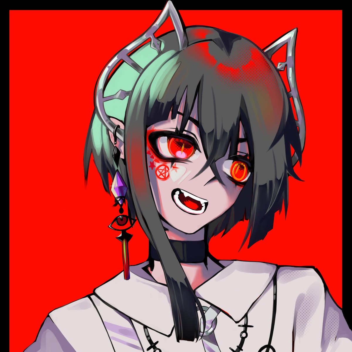 hatguylovebot's tweet photo. Nice to meet you, I'm Rei, a digital artist
♥My favorite color is red, so most of my arts will be red or have a lot of red on them!
♣I use Clipstudio and MS Paint mostly!
♦I'm still exploring with my artstyle
♠Planning to learn and play with live2D!
#smallartist #digitalart https://t.co/WNIDCuNf3n