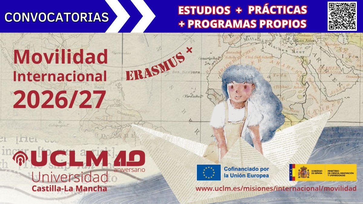 uclm_inter's tweet photo. 🚨🚨🚨 ¡Abierta la convocatoria para solicitar tu beca de movilidad! Erasmus estudios, prácticas y programas propios.¡tú eliges destino! Tienes hasta el 9 de ENERO.
Lee bien la convocatoria, revisa requisitos y no olvides solicitar la ayuda complementaria. https://t.co/uWx3GeVQef https://t.co/kke2IKg3he