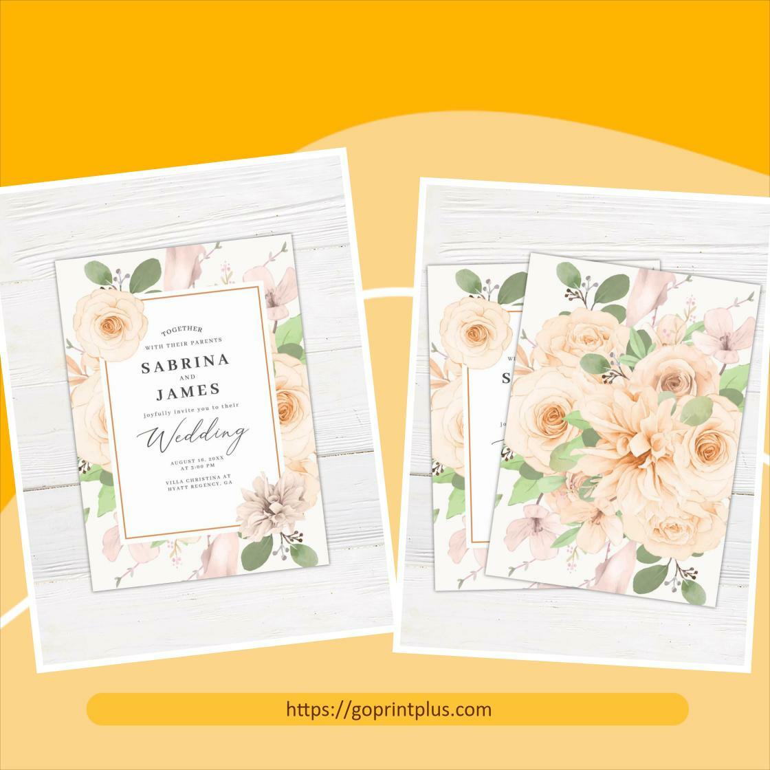 Go_Print_Plus's tweet image. Elevate your special day with our Peach Toned Wedding Invitations, featuring a modern script and soft pastel design, yours for just $1.16! Perfect for your dream wedding. #WeddingInvitations #PeachDreams

Shop Now goprintplus.com/products/peach…