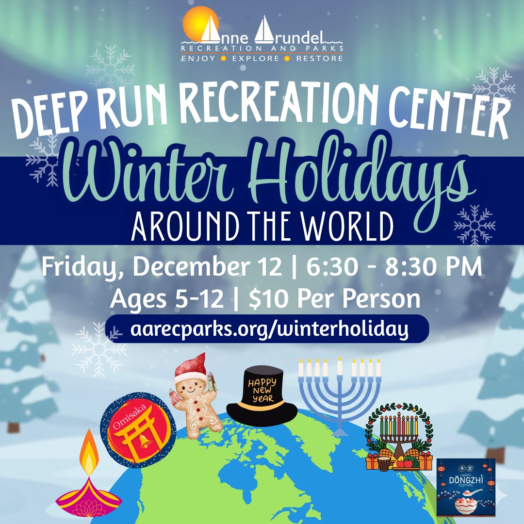 Get ready for a festive evening for families to explore the diverse and joyful celebrations of the winter season! This event honors traditions from around the world by focusing on the shared themes of light, community, and kindness. 

Register online: ➡️ aarecparks.org/winterholiday