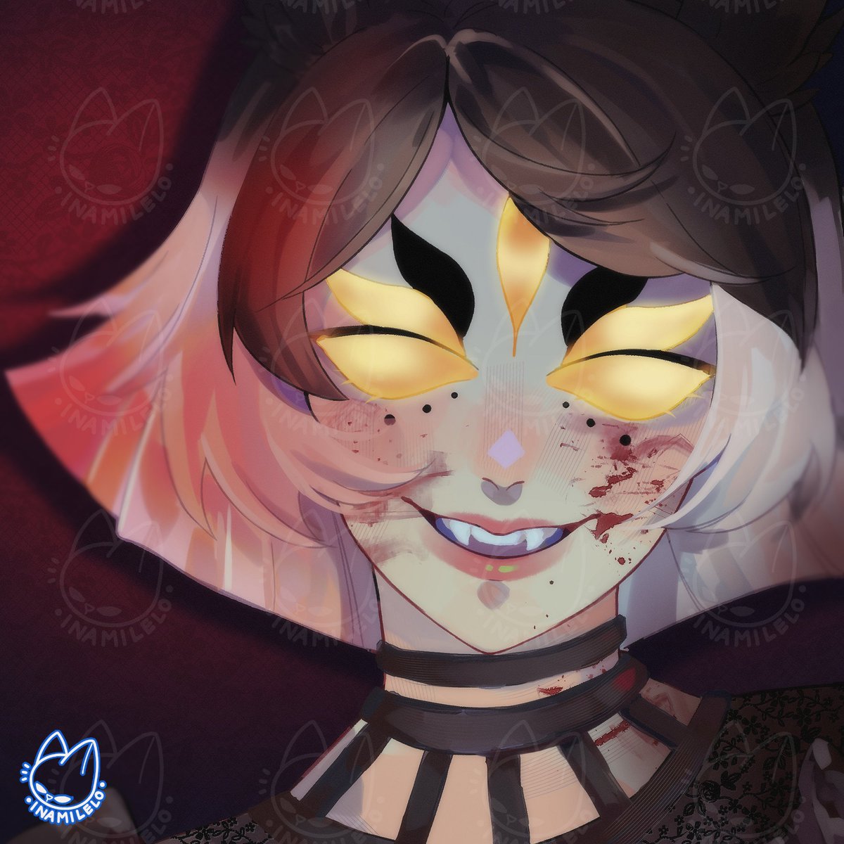 Yet another set of wonderful pieces from @/inamilelo !!!
Absolute love love love!! Thank you again!!! <3 

As always, you get the glimpse of their darker side.

#EkkoeArt #MileloComms