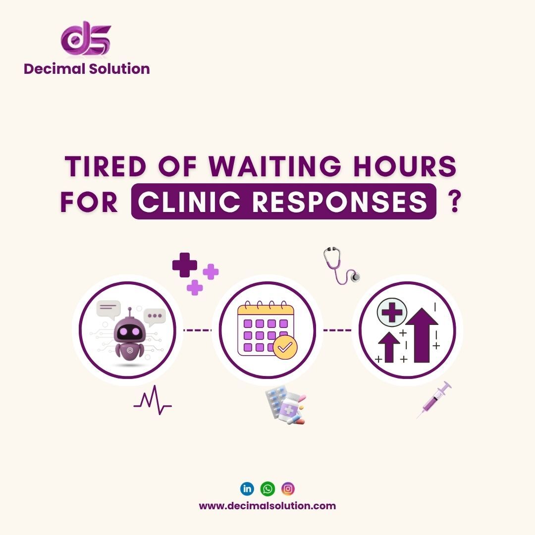 DecimalSolution's tweet image. AI chatbots are transforming healthcare with 24/7 support, smoother communication, and automated tasks for faster, smarter care.
Visit Now: decimalsolution.com
#HealthcareAI #DigitalHealth #AIChatbots #PatientEngagement #HealthTech #HospitalAutomation #VirtualAssistant