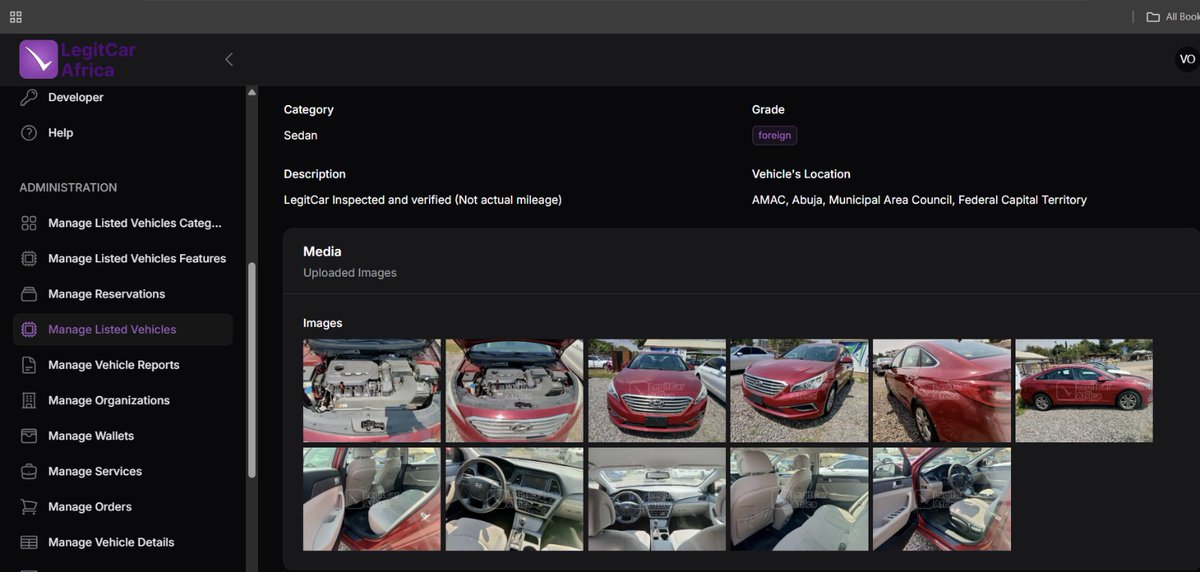 Work in progress!
LegitCar <a href="/LegitCar/">LegitCar Africa</a> verified vehicles' listing coming soon.