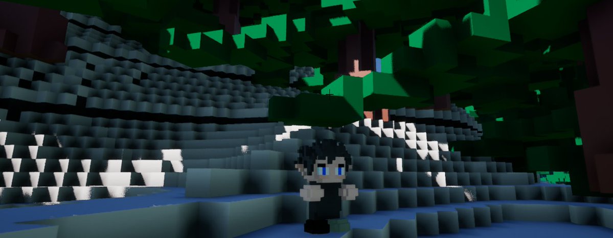 zoyal33's tweet image. Early snow biome implemented. Still needs flowers rocks, etc.
#UnrealEngine5 #gamedev #voxel #indiedev #cubeworld