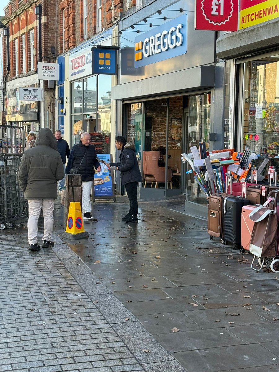 Today, on a sunny but chilly morning, we took to the streets of Watford Town Center, distributing leaflets and sharing the peaceful message of Islam #Ahmadiyyat 🌞❤️. #ahmadiyyattrueislam, #PromotingPeace, #LoveForAllHatredForNone #TrueIslam"