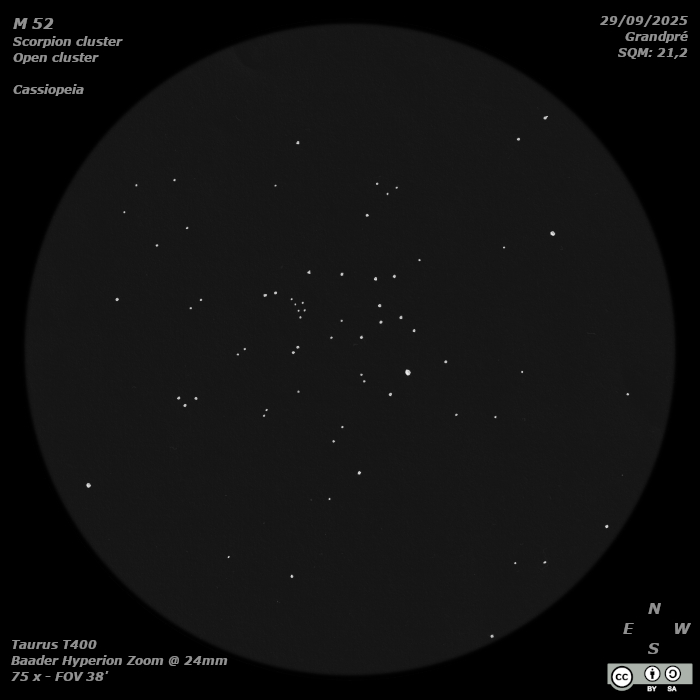 DeepskyLog's tweet image. As new #deepskylog sketch of the week, we selected this sketch of the Open cluster M 52 in Cassiopeia by Jan De Ceuster.
More information can be found here:

deepskylog.org/index.php?inde…

#sketch #sketchoftheweek #deepsky #astronomy #deepskydrawing #sketches
