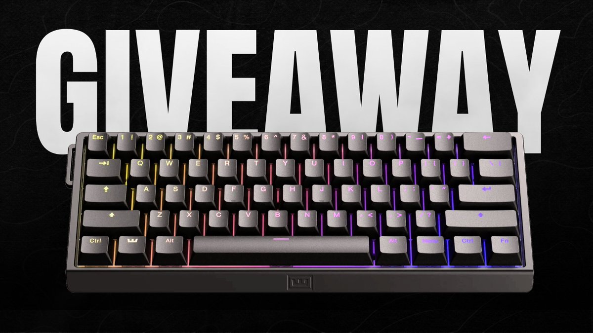 ZNDEsports's tweet image. WOOTING 60HE V2 GIVEAWAY.

The winner will get a pre-order of the keyboard.  

To Enter:
 - Follow @ZNDEsports &amp;amp; @ZNDValorant 
- Repost this post 
- Tag a friend

Winner Drawn In 7 Days.