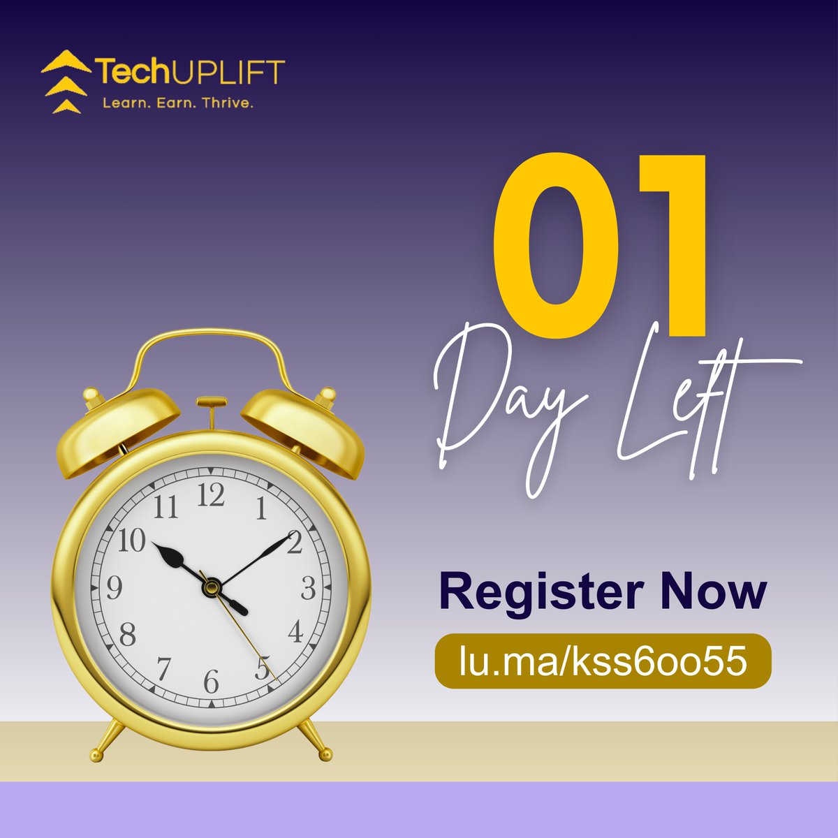 We’ll be LIVE tomorrow!🚀

Degree? Bootcamp? Self-study?

Let’s end the confusion once and for all.

Join us: lu.ma/kss6oo55

#TechUplift #TechCareers