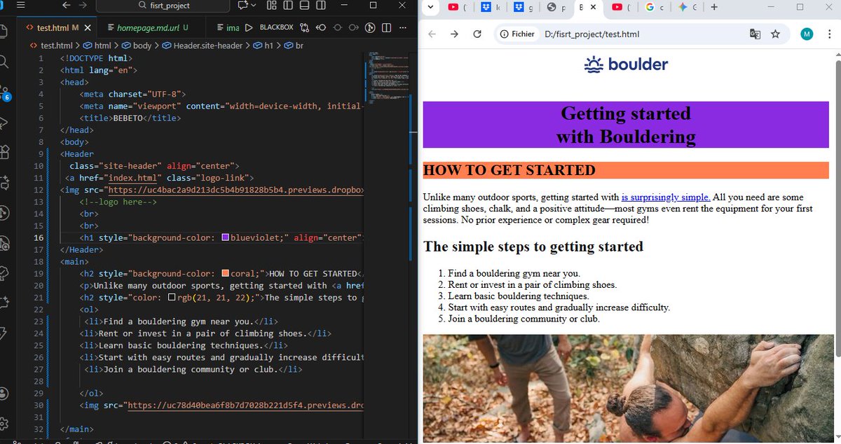 Bibingou's tweet image. day 02/365
learning HTML 
Kicking off my ambitious learning roadmap: HTML, CSS, JS, React Native, and Python.  Today: I successfully finished HTML Course 02
#htmlcssjavascript #learninghtml #kevin #Powell