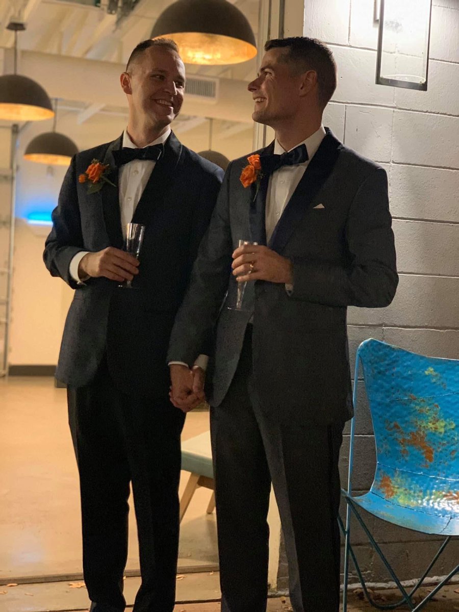 joshuarhicks's tweet image. Happy 6-year Wedding Anniversary 🤩 to my husband and my best friend, always, @phillipperry. ❤️ For 18 years he’s been by my side and for the past six (6) years, it’s been my honor to call him my husband. Here’s to decades more of happiness and memories. Love you, Phil! ❤️🥂❤️