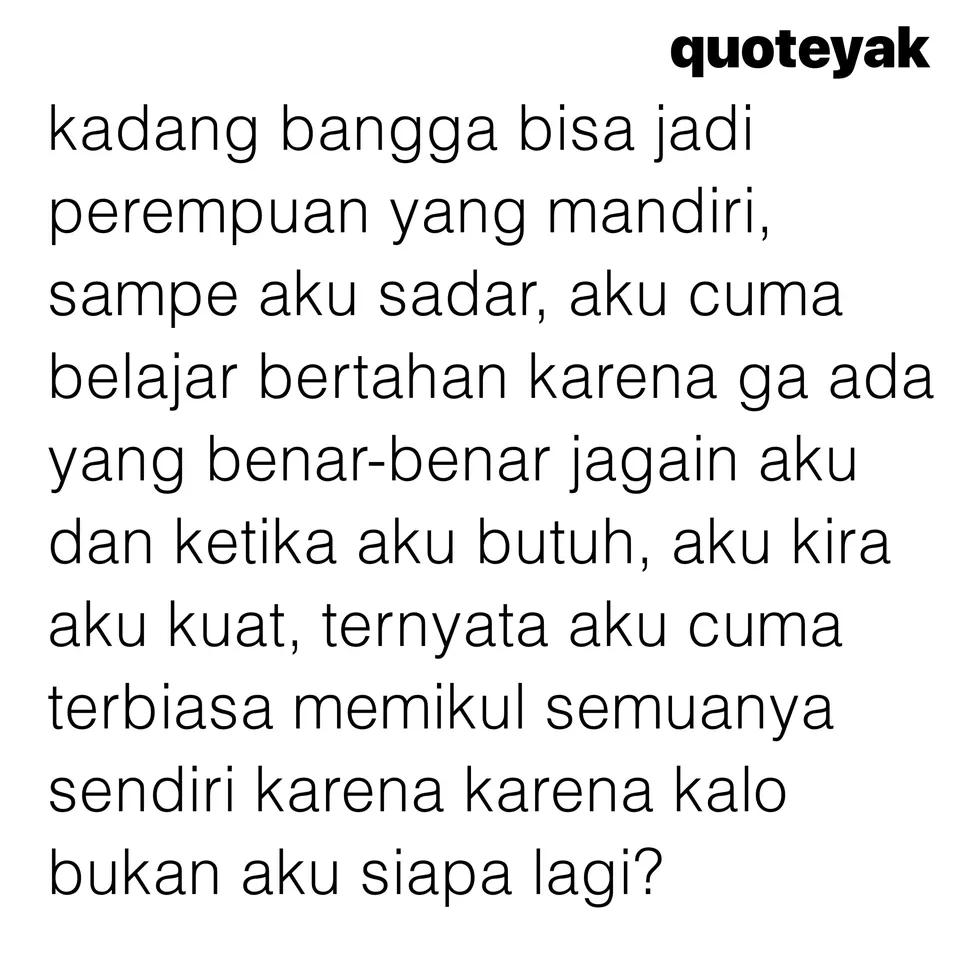Ku kira kata kata, ternyata aku ☺️