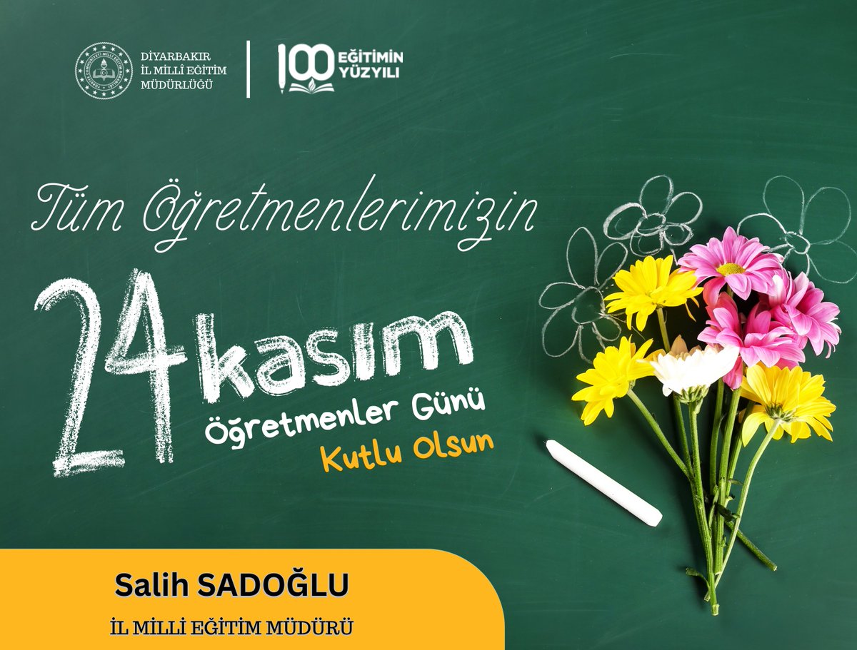 𝟚𝟜 𝕂𝕒𝕤ı𝕞 𝕆̈𝕘̆𝕣𝕖𝕥𝕞𝕖𝕟𝕝𝕖𝕣 𝔾𝕦̈𝕟𝕦̈𝕞𝕦̈𝕫 𝕂𝕦𝕥𝕝𝕦 𝕆𝕝𝕤𝕦𝕟!

"𝐻𝑎𝑦𝑎𝑡ı𝑚ı𝑧𝑎 𝑦𝑜̈𝑛 𝑣𝑒𝑟𝑒𝑛, 𝑦𝑜𝑙𝑢𝑚𝑢𝑧𝑢 𝑎𝑦𝑑ı𝑛𝑙𝑎𝑡𝑎𝑛 𝑚𝑒𝑚𝑙𝑒𝑘𝑒𝑡𝑖𝑚𝑖𝑧𝑖𝑛 𝑦𝑢̈𝑧 𝑎𝑘ı 𝑜̈𝑔̆𝑟𝑒𝑡𝑚𝑒𝑛𝑙𝑒𝑟𝑖𝑚𝑖𝑧𝑖𝑛 𝑔𝑢̈𝑛𝑢̈ 𝑘𝑢𝑡𝑙𝑢 𝑜𝑙𝑠𝑢𝑛."