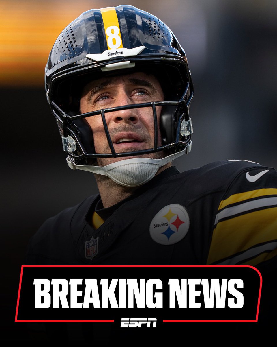 AdamSchefter's tweet image. No Aaron Rodgers: Steelers HC Mike Tomlin told @EvanWashburn in a pregame interview that Mason Rudolph will start today vs. Chicago.