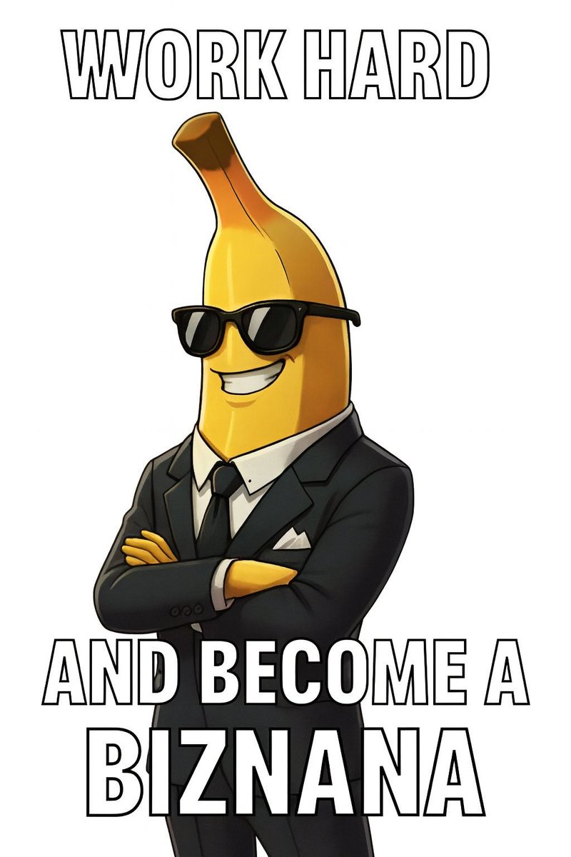 ifanXBT's tweet image. &amp;gt; @biznana_meme energy activated.

This meme proves that with enough hustle, confidence, and a perfectly tailored suit, anyone can rise from ordinary fruit to legendary icon.

#Biznana #BiznanaMemeWar $BIZNA