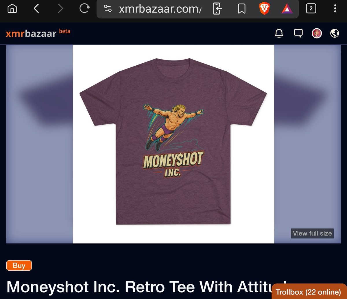 ValVenisEnt's tweet photo. ๐จ NEW DROP ALERT! ๐จ
๐ Throw it back to the Attitude Era! Val Venis is flying high on this Moneyshot Inc. retro tee!
Soft tri-blend, bold vintage vibes, and Monero privacy. Grab yours on XMR Bazaar and pay with XMR.
SHOP NOW: https://t.co/mKfvDJmfcJ
#ValVenis #MoneyshotInc #WrestlingMerch #Monero #XMRBazaar #PrivacyMatters #XMR #xtm #zano
