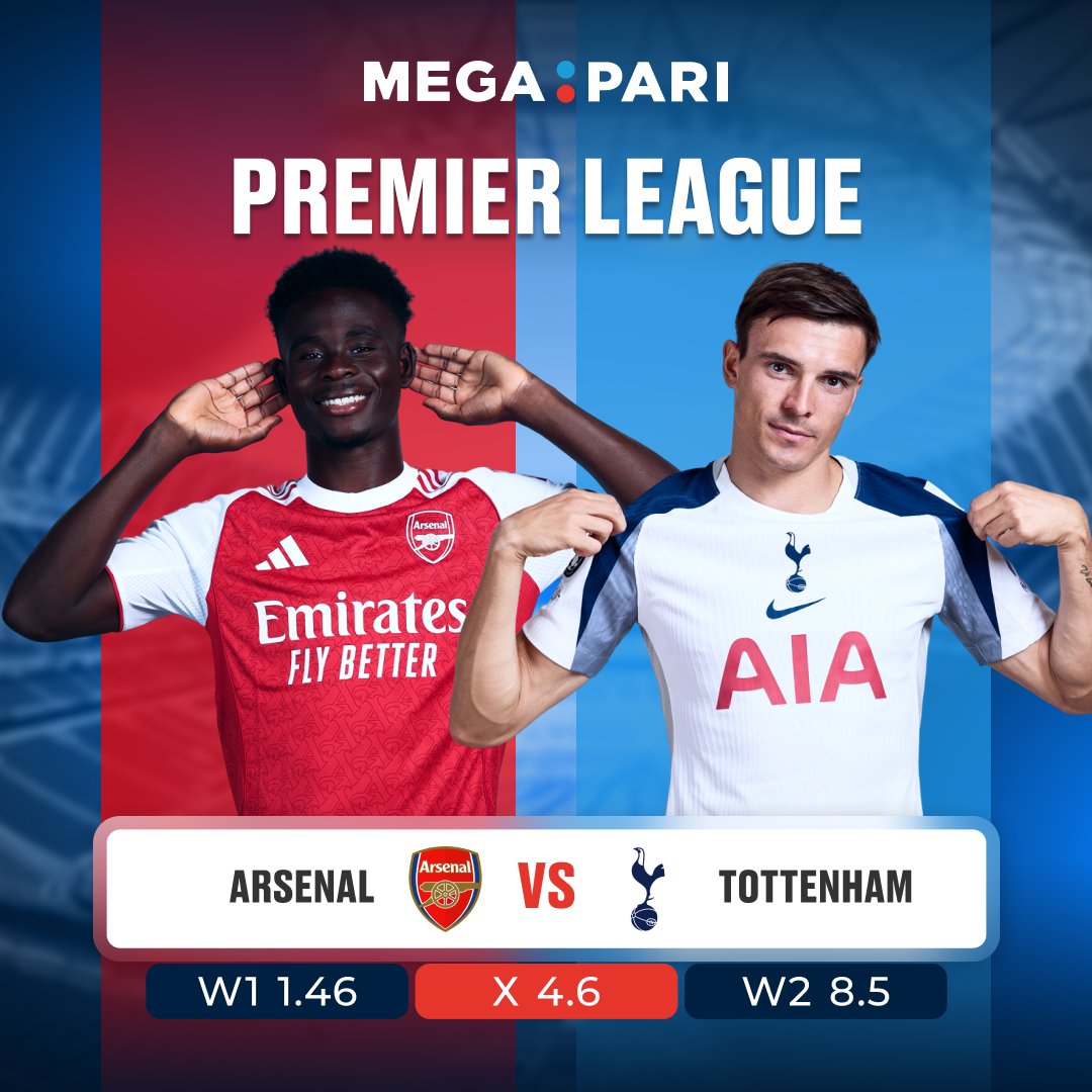 megapari_ngr's tweet image. North London Derby today!⚔️🔥

Arsenal vs Tottenham — Spurs get the best away record (13 pts) and Arteta never lose a derby at the Emirates.👀

His 10-game unbeaten run fit continue…

👉Bet the big clash on Megapari: megapari.media/3XxTDr7

#Megapari #ARSTOT #EPL #BetAndWin