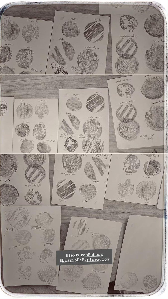 Yadira_Grafica's tweet image. Hay algo que nos frena y nos lleva a contemplar la estética detrás de una mancha. En eso de comenzar, con una colección de texturas, un diario de observación. 
#sketchbook #textures #journal