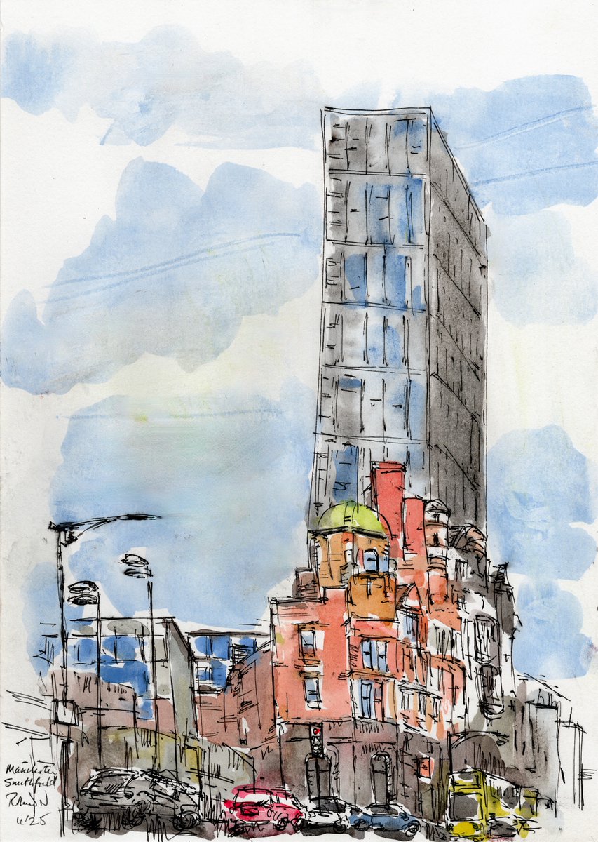 Smithfield, Manchester.  What a fantastic city for architecture!

#manchester #architecture #historic #art #watercolour