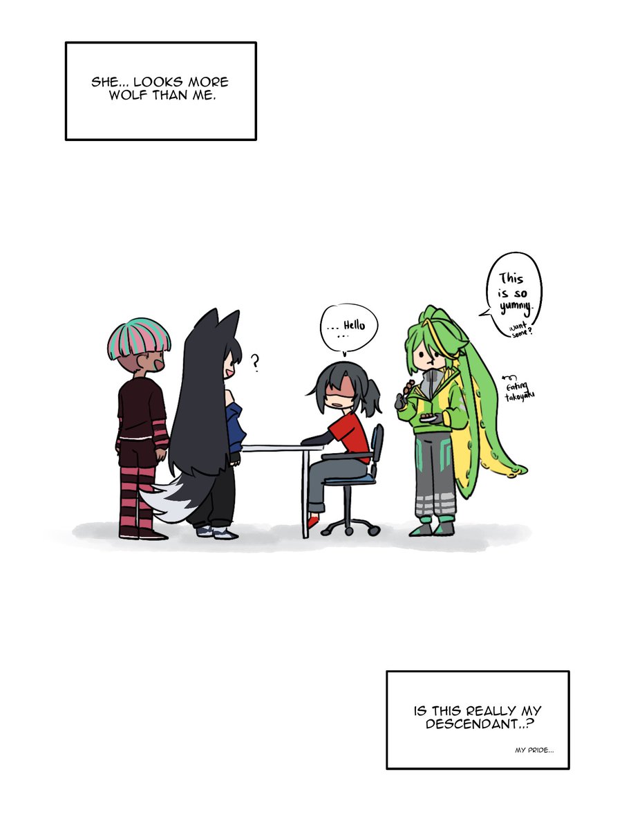 oraxlstudio's tweet photo. The ORAXL Tales: Episode 4
“Aki and Ame’s First Encounter”

By lineage, @akikakkeyy descends from wolves. @ame_baah meanwhile, is just a regular dog. 

Somehow the universe decided the dog should look more wolf.

#ORAXLTales #ame_baah #akikakkey https://t.co/hVf2olIEAI
