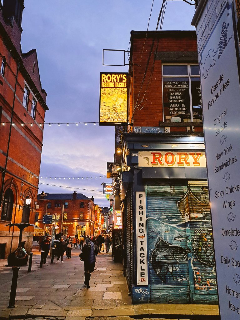 dublin_damo's tweet image. The year is 2030, a pint in Temple Bar costs €30, native Dubs are such a novelty in the area, they immediately appear online in influencer videos, yet somehow, Rory&apos;s Fishing Tackle is still going.