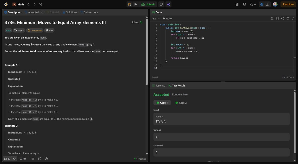 madhavtiwari24's tweet image. Day 206 of #365DaysOfLeetCode ✅Just solved LeetCode problem No. 561! Let’s keep pushing! #LeetCode #CodingChallenge #ProblemSolving