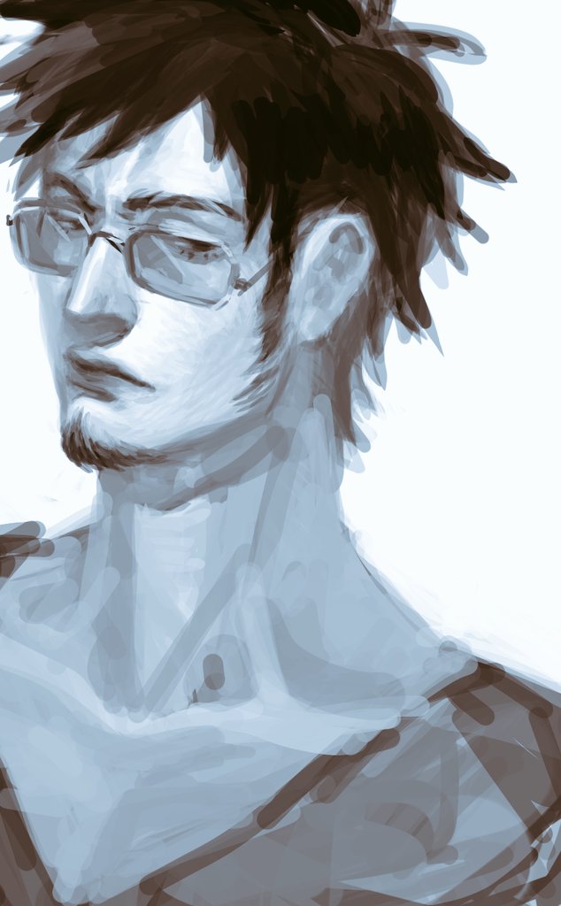morgjjjj's tweet image. I can&apos;t stop painting him, I&apos;m too in love with him #Trafalgarlaw #onepiece #sketches #art