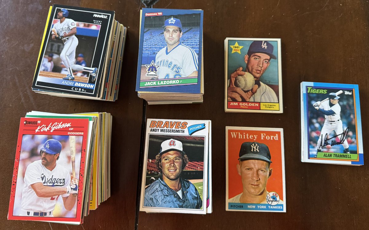 FYI, I bought 20 packs a couple months ago. Below is what I got. Two stacks on left are all 90’s &amp; up, then 80’s, 70’s, etc. 7 cards from 60’s, 1 from 50’s. No HOFers in 60’s/70’s. Some autos.  Y’all decide if that’s “vintage.” <a href="/CardPurchaser/">Card Purchaser</a> <a href="/kingofallcards/">kingofallcards</a>