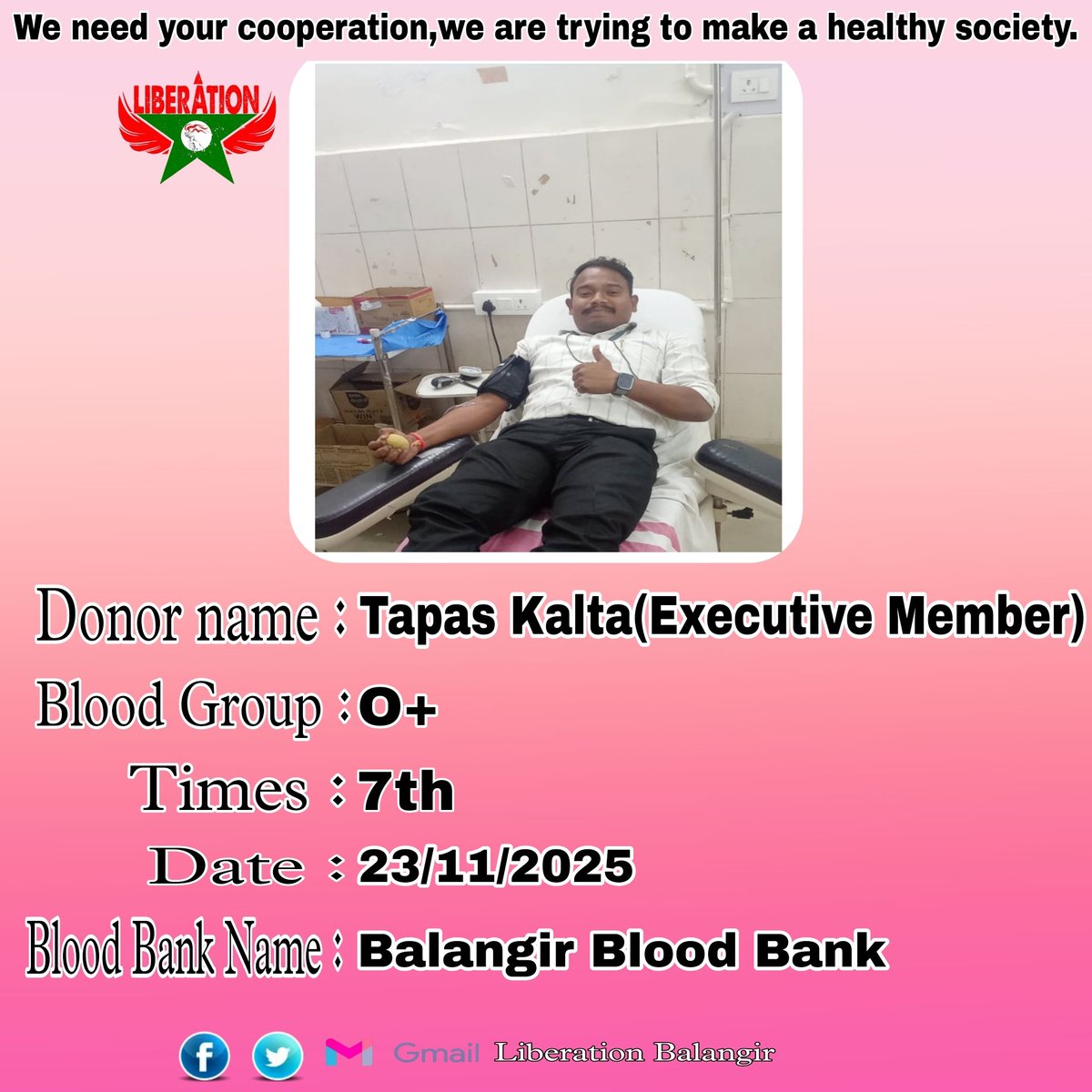 LBalangir's tweet photo. We need your cooperation we are trying to make a healthy society, Liberation 24*7 on service 🙏
@SatyanarayanHo4 https://t.co/SodQ67VqLn