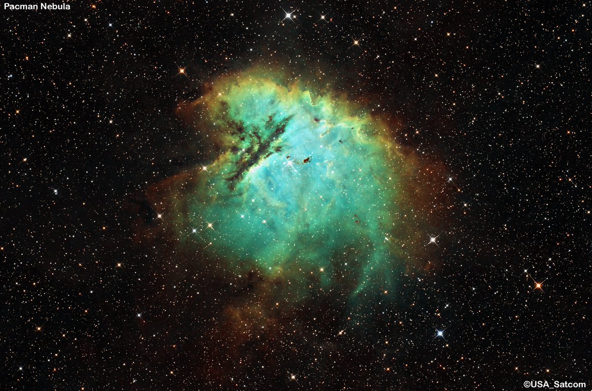 Pacman Nebula from the new observatory.