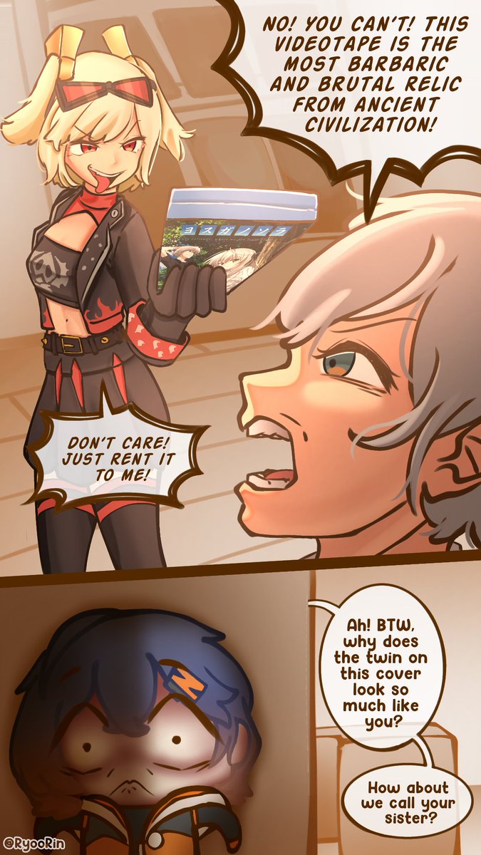 RyooRin_Afuwu's tweet image. It&apos;s nothing.

Just some ancient wholesome anime, with sibling who really love each other🥰

#ZenlessZoneZero #BurniceWhite #zzzero