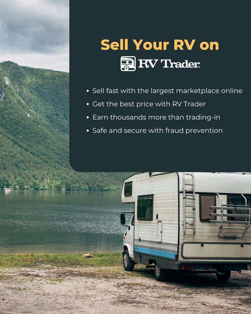 RVTrder's tweet image. 🍂🚐 Ready for what’s next? Sell your RV with ease this fall and roll into a new season of adventures 👉 brnw.ch/21wXKDR

#RVTrader #SellYourRV #FallAdventures #BuySellResearch