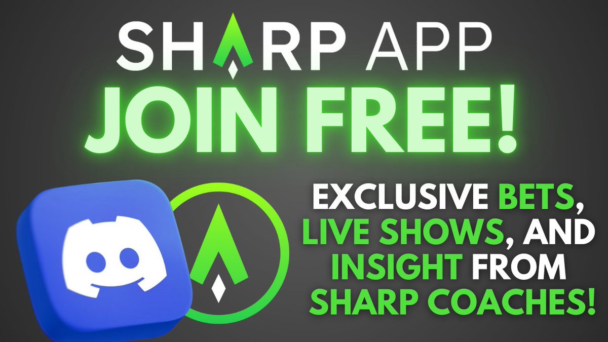 SharpApp's tweet image. Sharp App Discord Community is going OFF 🤯

Dive into today&apos;s slate now with us ⏩