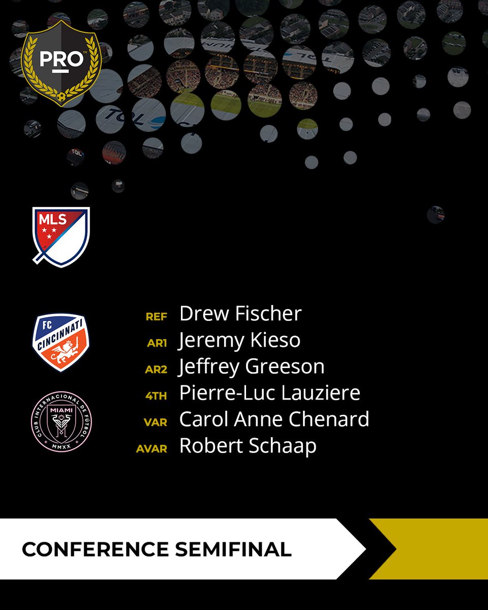 ⚽ // <a href="/fccincinnati/">FC Cincinnati</a> vs <a href="/InterMiamiCF/">Inter Miami CF</a> (5PM ET)

#PRO | #MLSCupPlayoffs | #AllForCincy | #InterMiamiCF