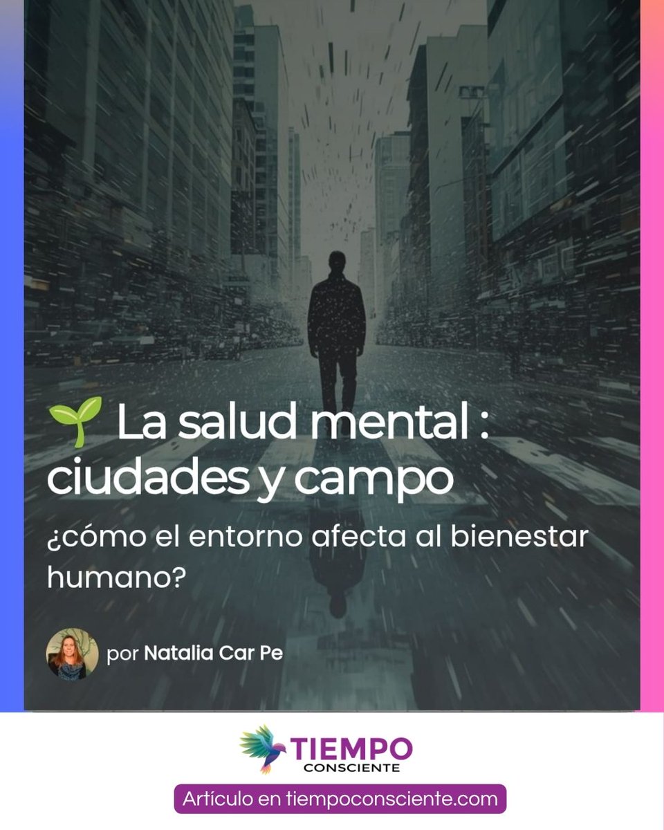 infoconsciente's tweet image. 🌍¿Dónde vives y cómo te vive tu entorno? 
Ciudad, pueblo o macrociudad no son neutros: tu cuerpo y tu mente lo sienten.
Datos claros, ideas prácticas y preguntas para mirarte por dentro.
👉 Léelo completo  👇👇👇
tiempoconsciente.com/reflexiones/la…

#SaludMental #CalidadDeVida #Entorno