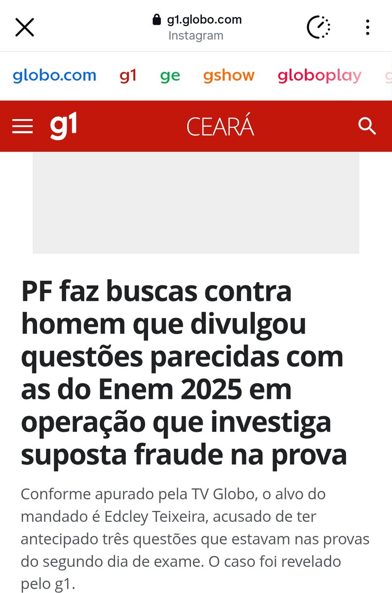 studyre_'s tweet image. Gente, a matéria acabou de sair no G1. Vão lá ler!!!
g1.globo.com/ce/ceara/notic…
