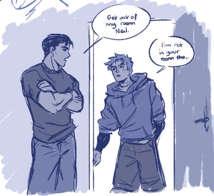 Ghost_eolch's tweet image. [#aftg] Decided to redraw that one kev-Neil-siblings-core doodle I did a while back