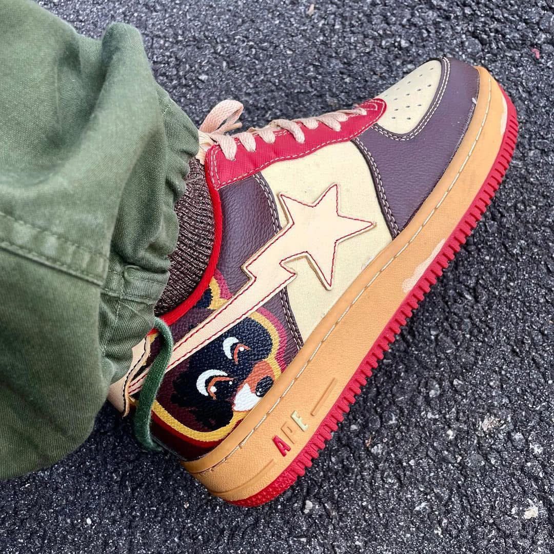 grailedpolice's tweet image. Kanye West x Bapesta &quot;College Dropout&quot; (2007)