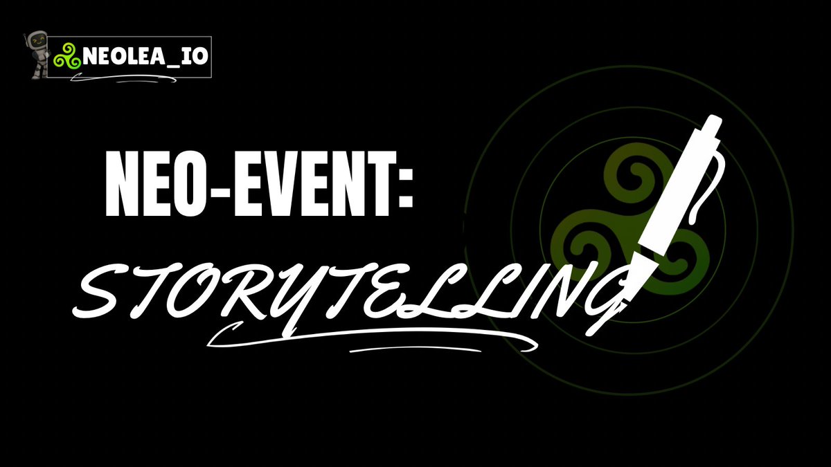 NeoLea_io's tweet image. GM NeoLea fam 

A new community event is live: Storytelling 📖

Share your own NeoLea inspired story  real, fictional, funny, emotional, anything. Just make it good.

Use #NeoLea and tag @NeoLea_io 
Reward: Classified
Ends: 30 Nov

Join the event here: discord.gg/P4mvzqWEdb