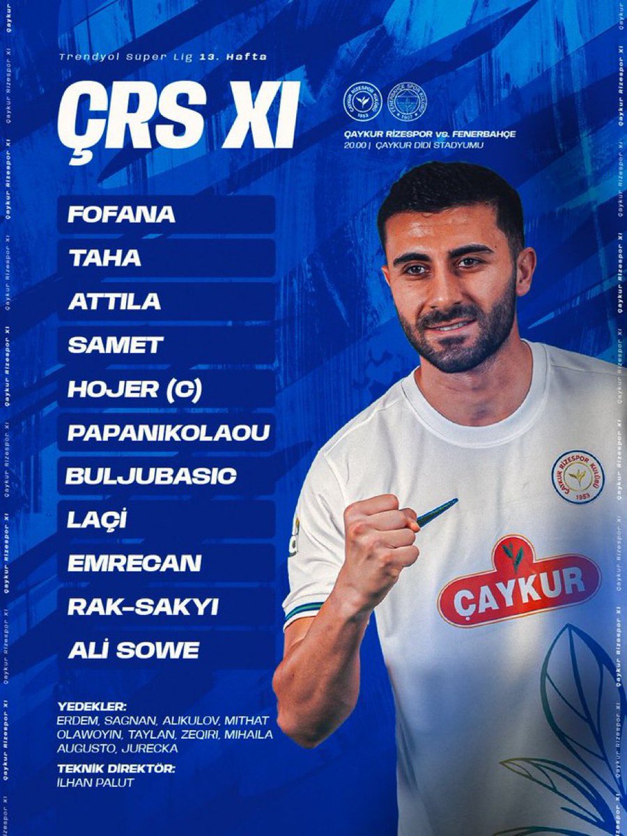 soccer_turkish's tweet image. #LiveScore / STARTING IX

🟢🔵 Çaykur Rizespor - Fenerbahçe 🟡🔵

📲#ÇRSvFB #RIZvFB #ÇaykurRizespor #Fenerbahçe #TrendyolSüperLig